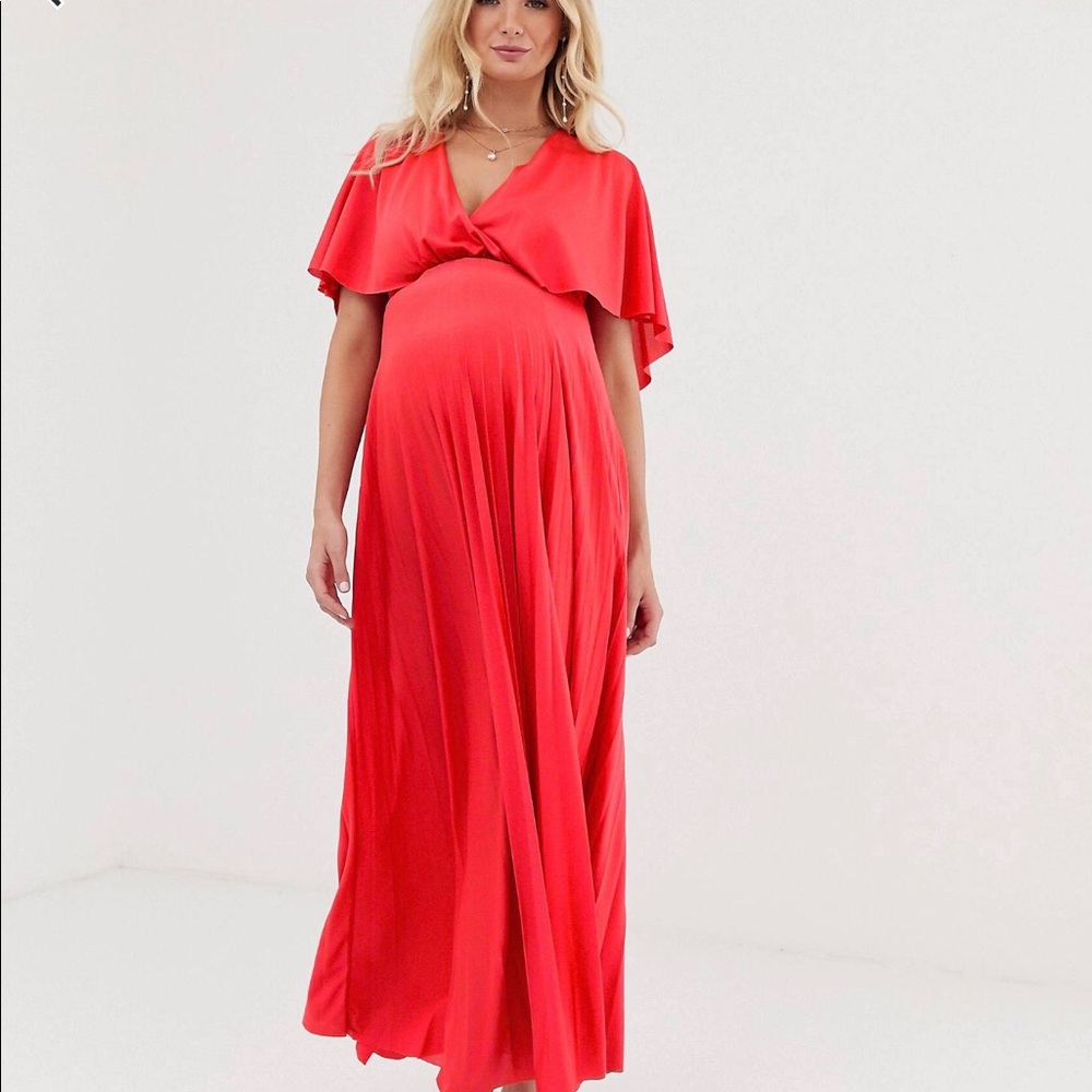 Asos Maternity Maxi Dress with Side Slit